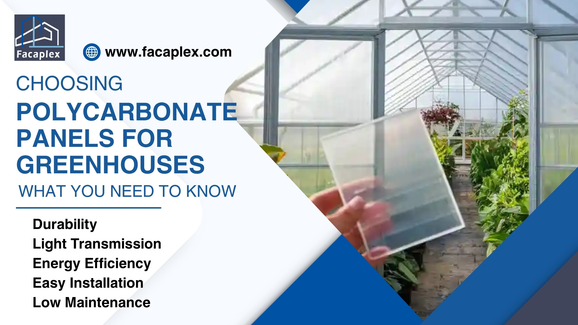 Choosing Polycarbonate Panels for Greenhouses What You Need to Know