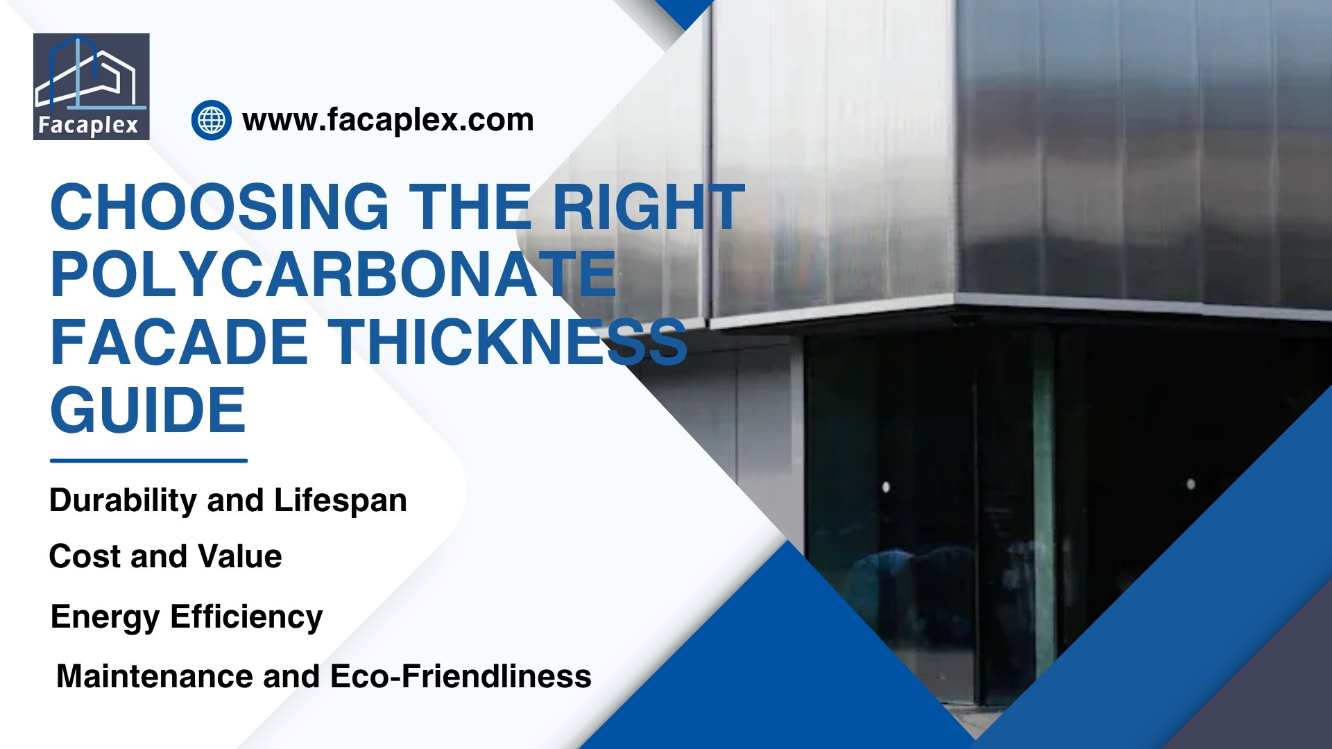 Choosing the Right Polycarbonate Facade Thickness Guide