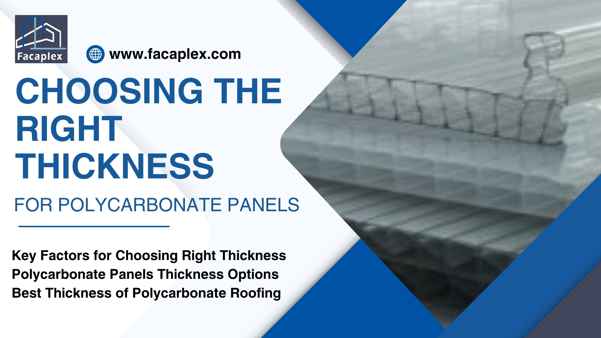 Choosing the Right Thickness for Polycarbonate Panels